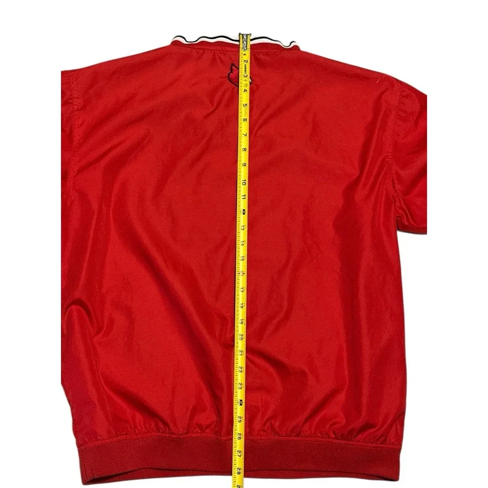 Vtg University Of Louisville Cardinals NCAA Em.Pullover Windbreaker Size M By KA